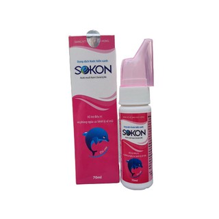 [Chính hãng] Nước Muối Biển Xịt Mũi Cho Trẻ Em Và Người Lớn SEKON Giúp Làm Sạch, Giảm Tắc Nghẹt Mũi, Sung Huyết (70ml)