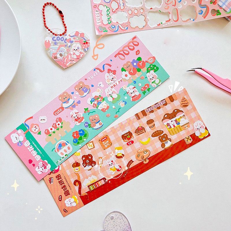 Ins Nhãn Dán Trang Trí Sổ Ghi Chú Màu Đồng Sáng Bóng Dễ Thương