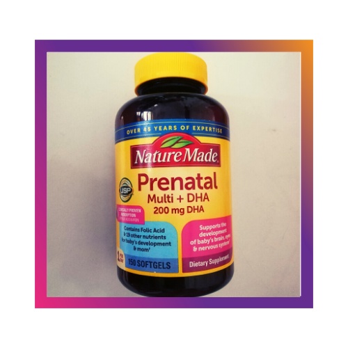 Vitamin tổng hợp cho bà bầu Prenatal Multi DHA, 150 viên