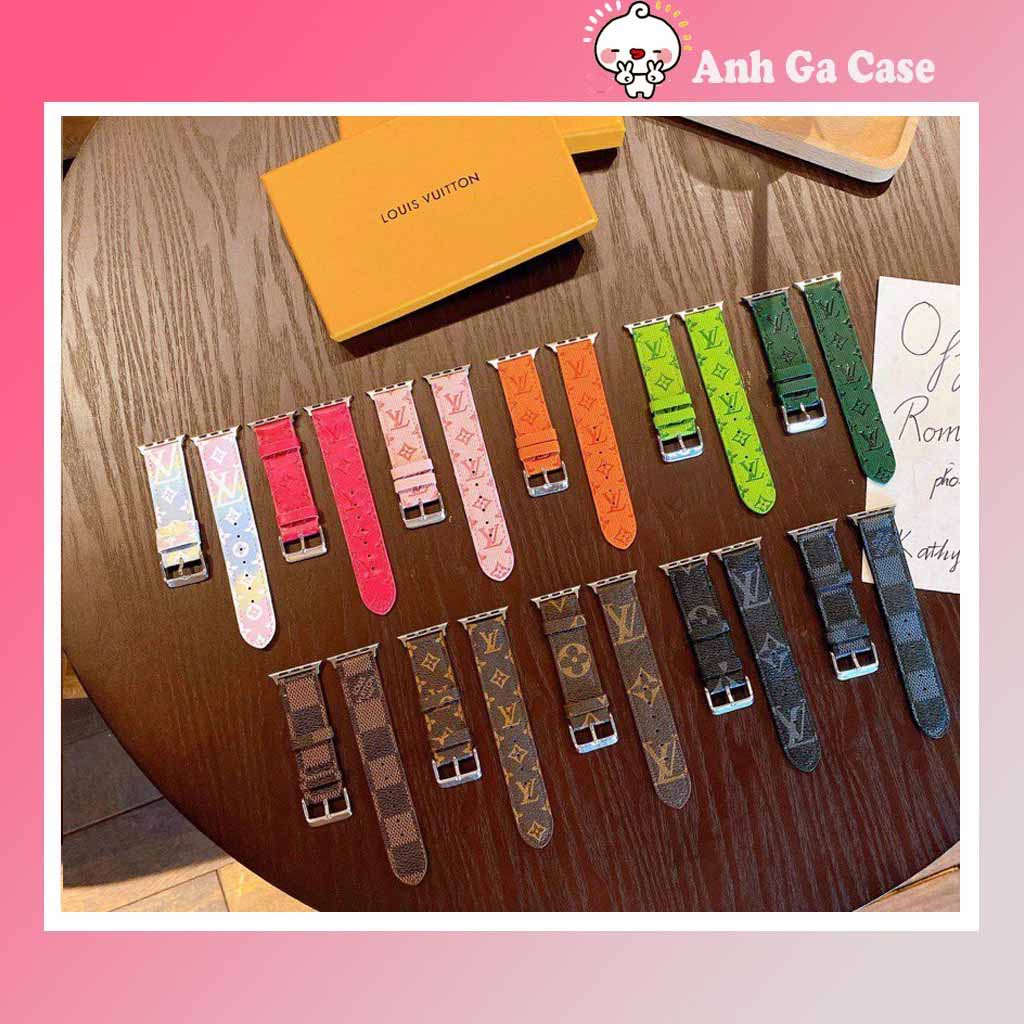 Dây đồng hồ Apple Watch da L V, guc-ci size 38/40/42/44