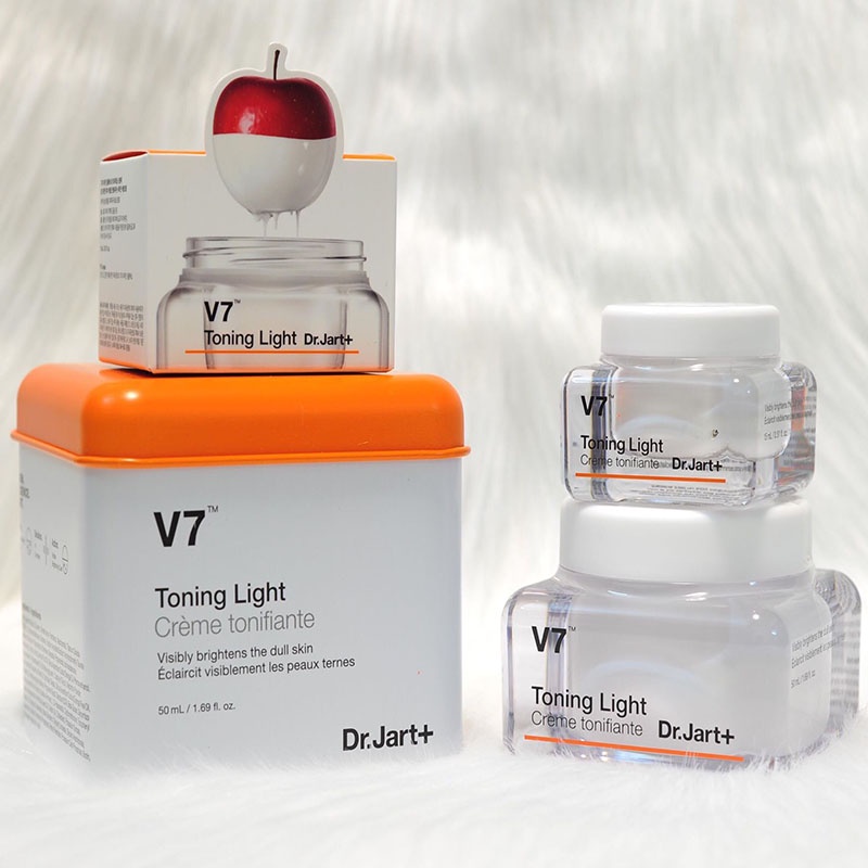Kem Dưỡng Trắng Da V7 Toning Light Dr.Jart+ Hàn Quốc (Chính Hãng) giúp tái tạo da 15ml &amp; 50ml
