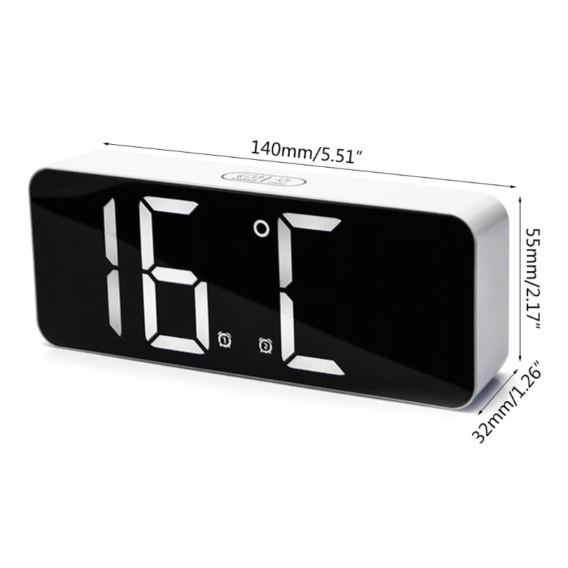 Đồng Hồ Báo Thức Kỹ Thuật Số 3 Mức Độ Sáng