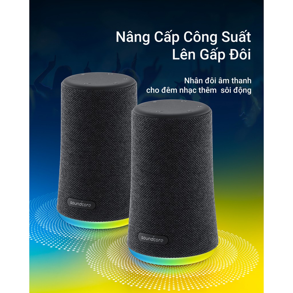 Loa Bluetooth SoundCore Flare Mini 10w (By Anker) - A3167- LOA CHỐNG NƯỚC ÂM THANH 360 NGHE NHẠC SIÊU HAY ẤM VÀ LỚN