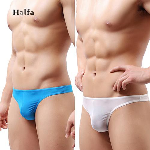 Quần lót nam dạng túi lồi màu trơn gợi cảm