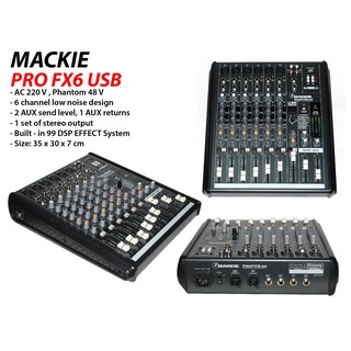 [Mã ELHACE giảm 4% đơn 300K] Mixer Mackie Pro FX60 USB