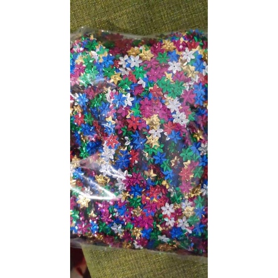 500g Kim sa hoa 6 cánh nhọn _ đính kết , may mặc , trang trí , handmade