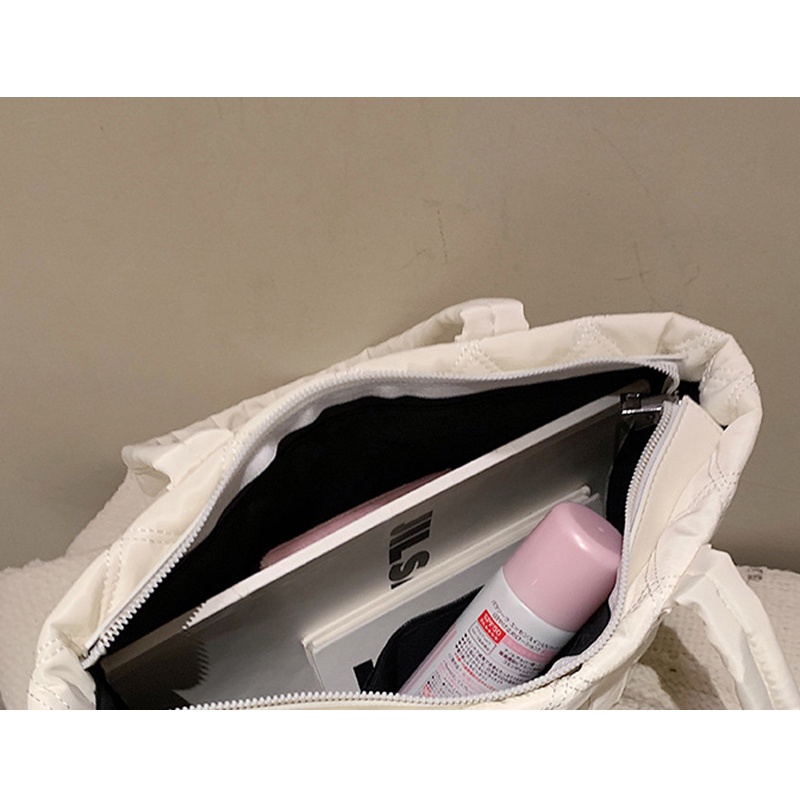 Túi đeo vai IELGY sức chứa lớn màu trơn phong cách Hàn Quốc thời trang đơn giản dành cho nữ