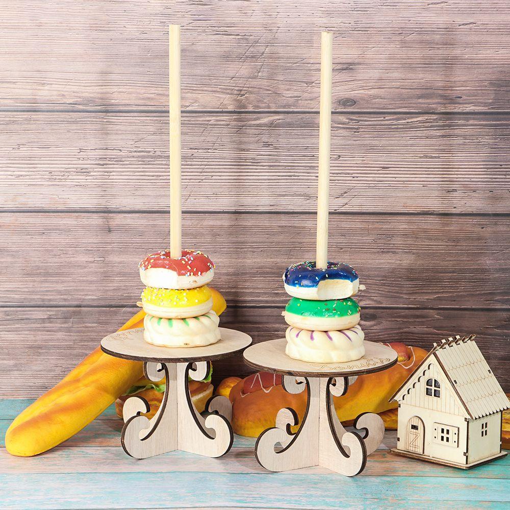 CONOPERY Giá Đỡ Bánh Donut Bằng Gỗ Dùng Trang Trí Tiệc Cưới / Sinh Nhật