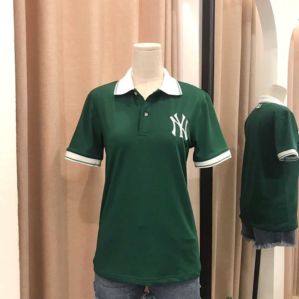 Áo thun Polo MLB viền tay