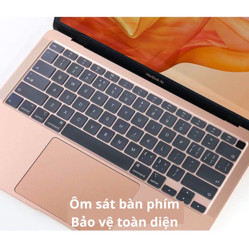 Lót Phím Trong TPU Bảo Vệ Bàn Phím Macbook Chống Bụi Bẩn, Chống Nước, Không Che Đèn Bàn Phím JRC