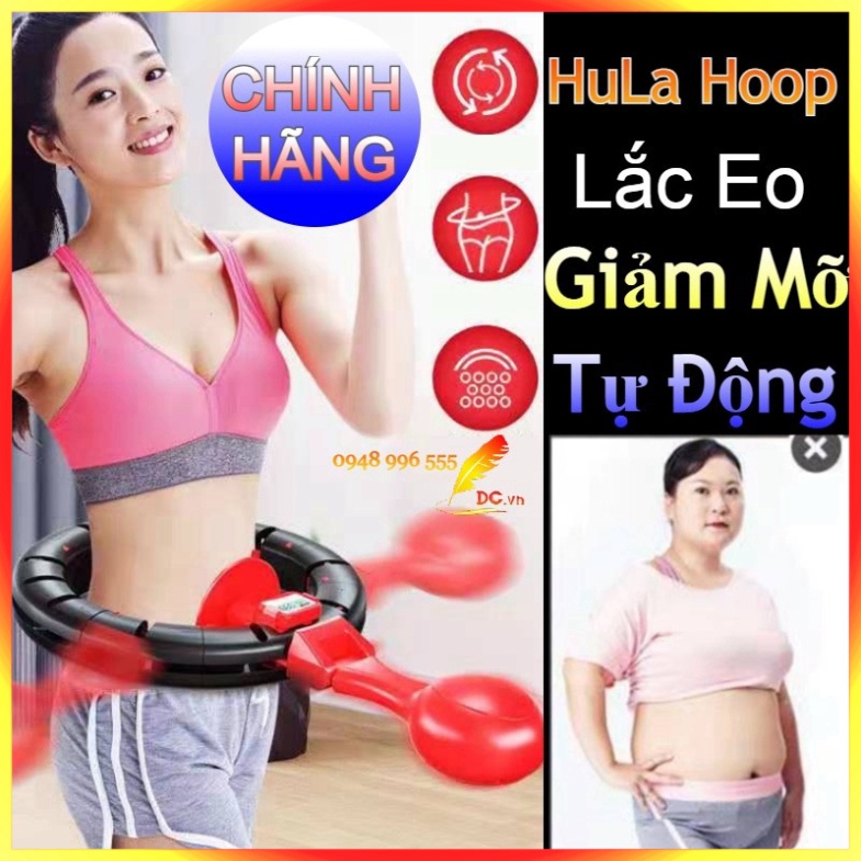 Vòng lắc eo giảm mỡ tự động tự động đếm - đốt mỡ bụng siêu nhanh, điều hòa nhịp tim, massage cơ bụng - Khobuon11688