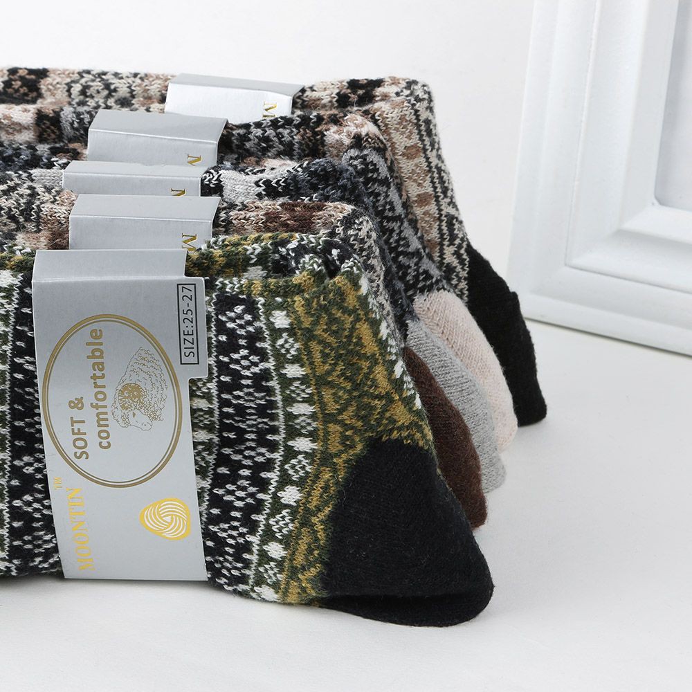 Vớ giữ ấm cho nam và nữ họa tiết thổ cẩm