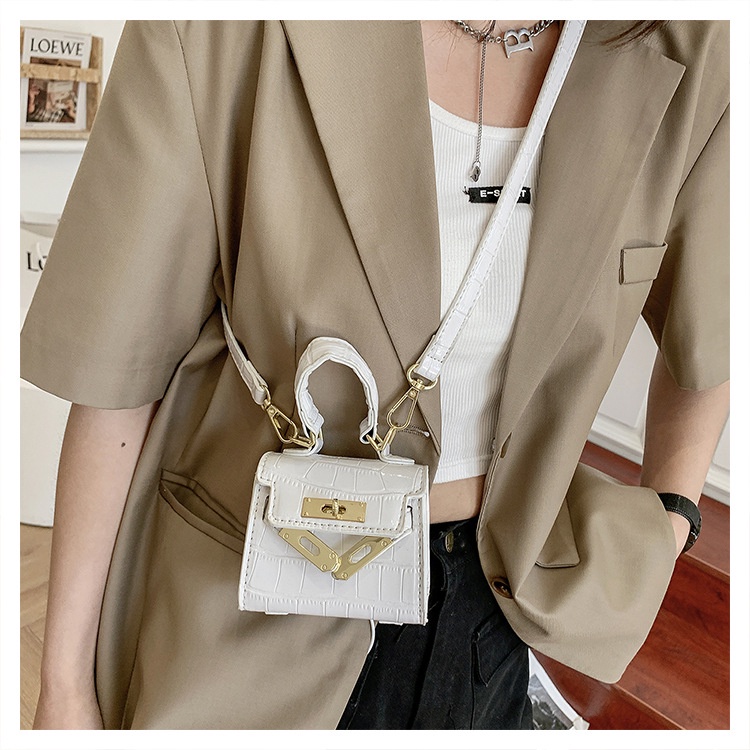 Túi xách nữ túi mini đeo chéo da sần có quai xách tay thời trang sang chảnh LK196