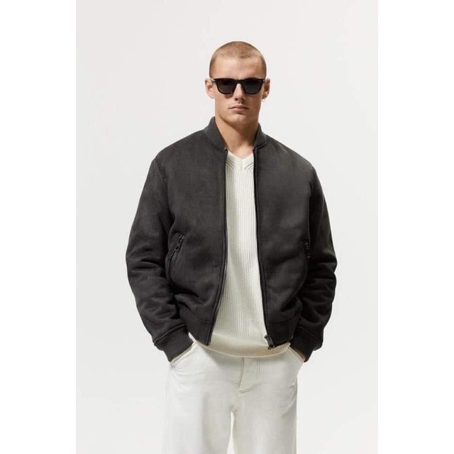 ÁO BOMBER NAM DA LỘN THÊU BBR LÓT GIÓ