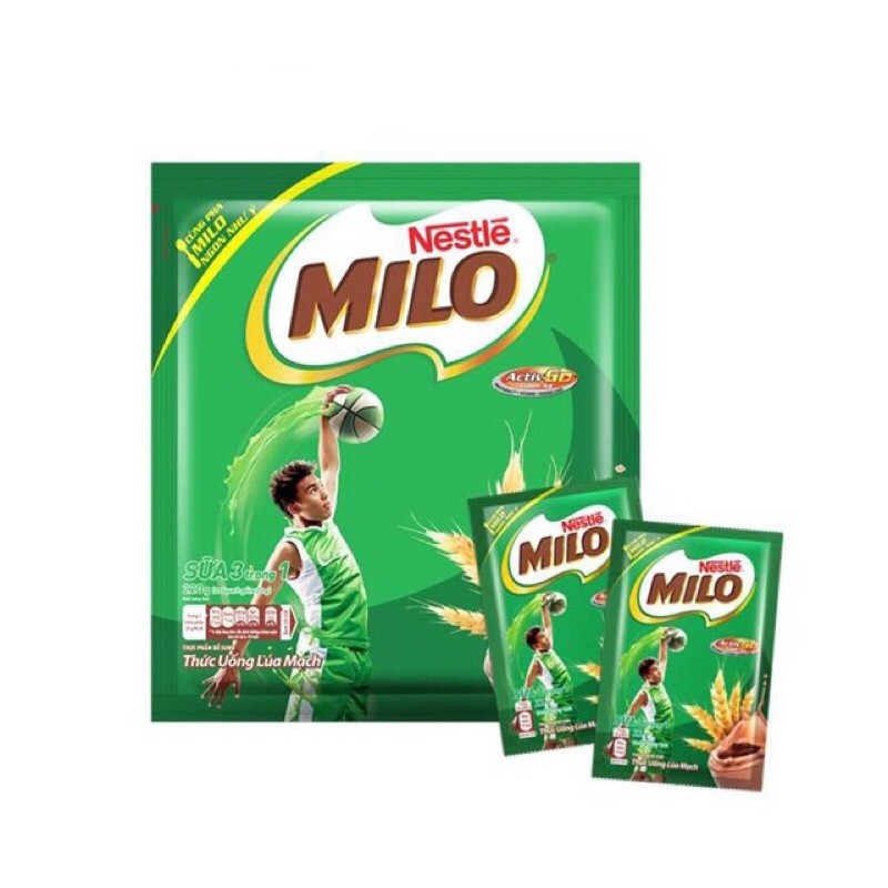 Milo 3in1 dây 15 gói -  330g (22g x 15g)