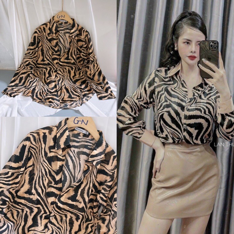 Áo sơ mi von tơ lụa siêu đẹp, Áo sơ mi form rộng SM1512 - NhiNhi Shop | BigBuy360 - bigbuy360.vn