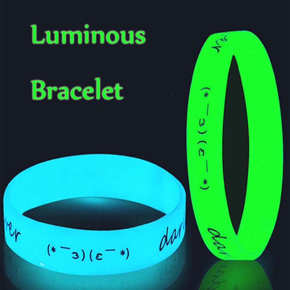Set 1 / 5 / 10 Vòng Tay Silicon Phát Quang Dành Cho Cả Nam Và Nữ