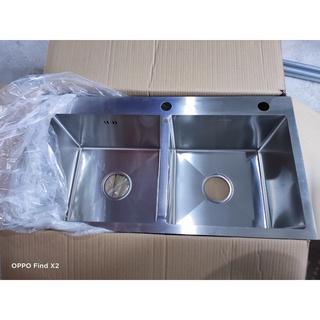 [CHẬU ĐÚC] Chậu Rửa Chén bát inox SUS 304 KT 7843 cân