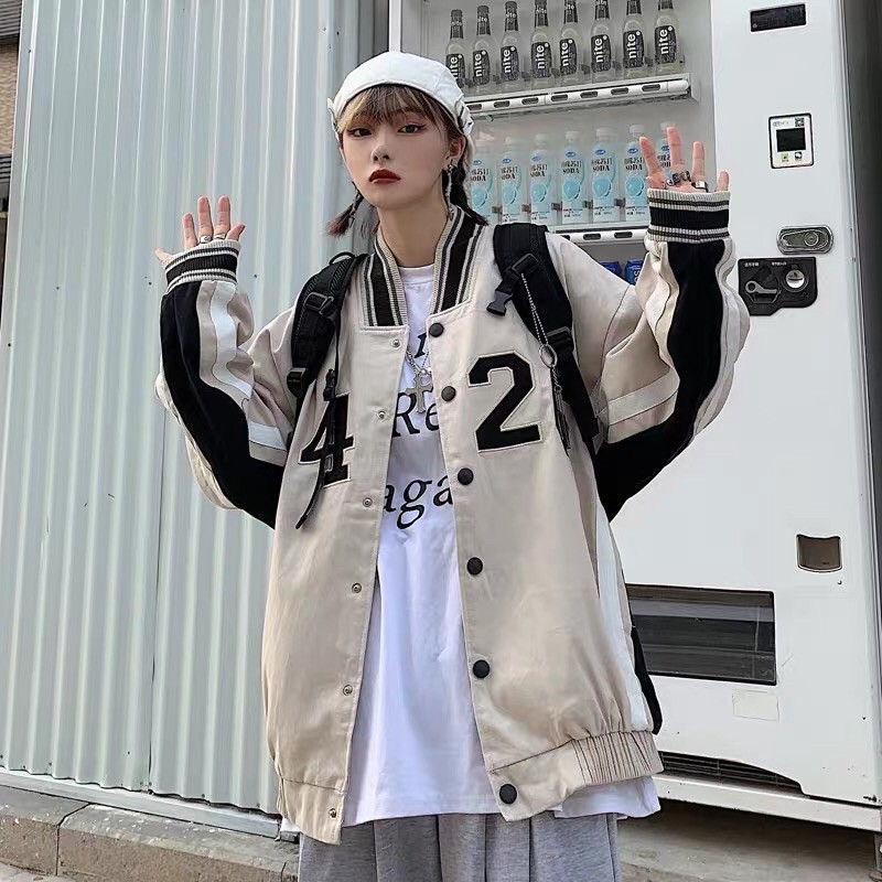 [HOT] Áo Bomber bóng chày Unisex Form Rộng | BigBuy360 - bigbuy360.vn