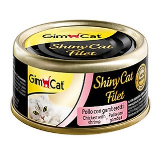 Pate cao cấp GimCat Shiny Cat Filet cho mèo lon 70g