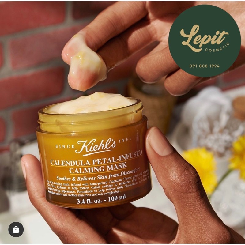 [Mẫu Mới 2021] Mặt Nạ Kiehls Hoa Cúc - Kiehls Calendula Petal-Infused Calming Mask - Mask Kiehls Hoa Cúc