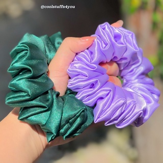 Buộc Tóc Scrunchies Lụa Mềm Mịn Nhiều Màu 3 Size