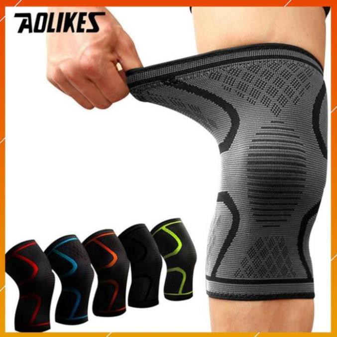 Đai đầu gối Aolikes AL 7720 7718 bó ống khớp băng cuốn bảo vệ quấn gym thể thao yoga bóng đá chuyền cầu lông