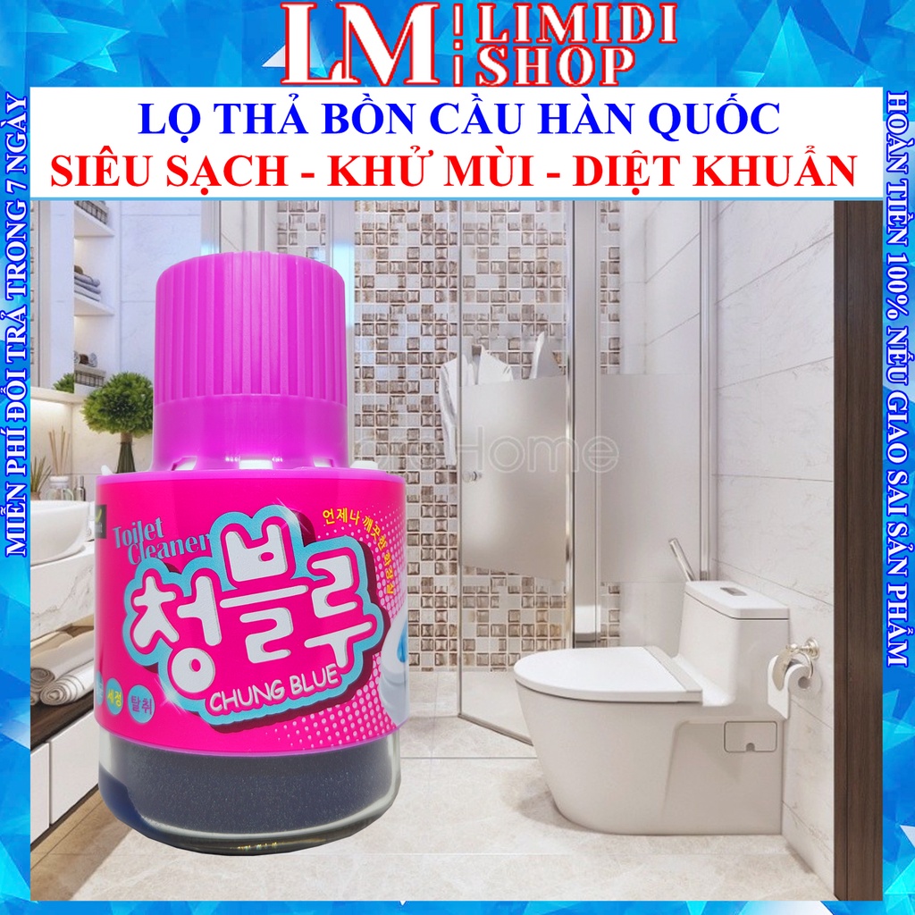 Lọ Thả Bồn Cầu - Thả Bồn Cầu Hàn Quốc- Tẩy Toilet - Khử Mùi Toilet - Diệt Khuẩn, Sạch Bệ Xí, Thơm Tho - LIMIDI