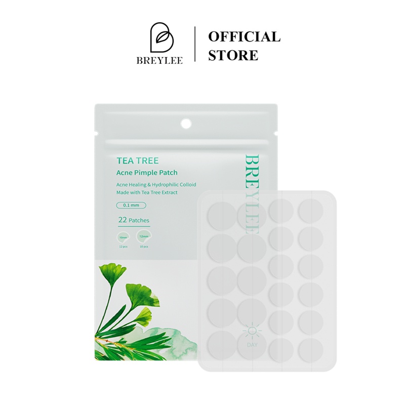 1 Set Miếng dán mụn BREYLEE chiết xuất tràm trà làm lành vết thương mụn nhanh chóng