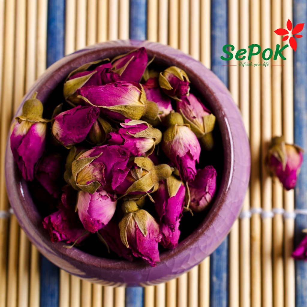 Nụ Hoa Hồng Hữu Cơ Sấy Khô 100g - Làm Trà Dưỡng Nhan, Bồi Bổ Cơ Thể Sepok