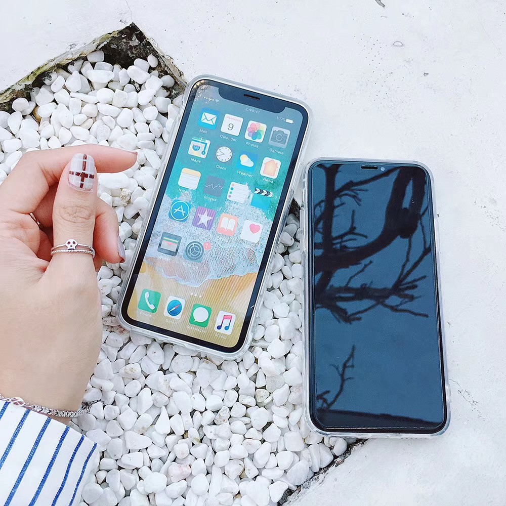 Ốp điện thoại trong suốt in hình gấu dành cho iPhone11 Xsmax 7Plus 6sp XR SE 2020 8PLUS Case | BigBuy360 - bigbuy360.vn