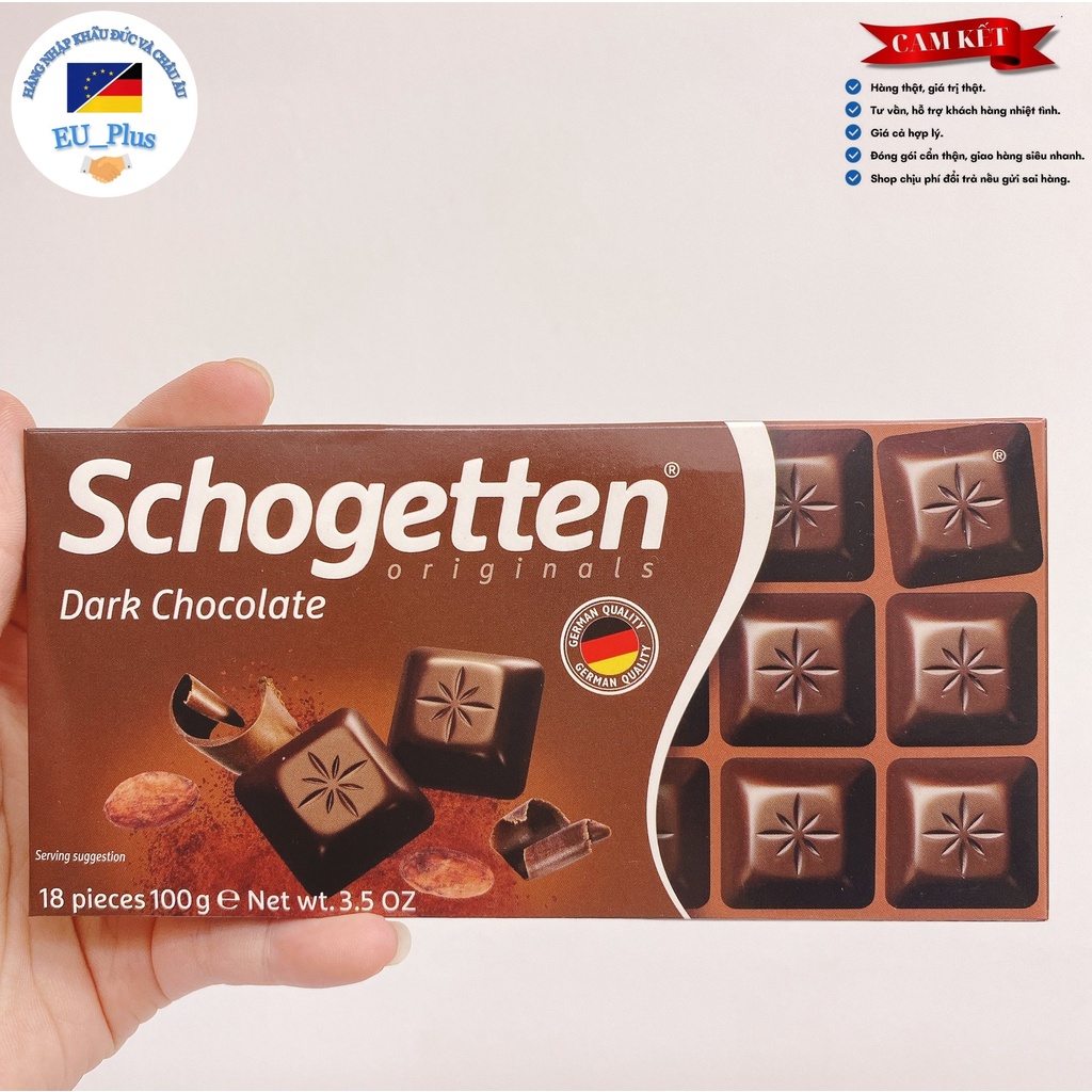 Socola Schogetten thanh 100g - Thơm ngon - Hàng chính hãng Đức