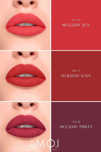 - - SON THỎI LOVE MOI HỒ NGỌC HÀ BLACK PINK-Tone Đỏ -S6