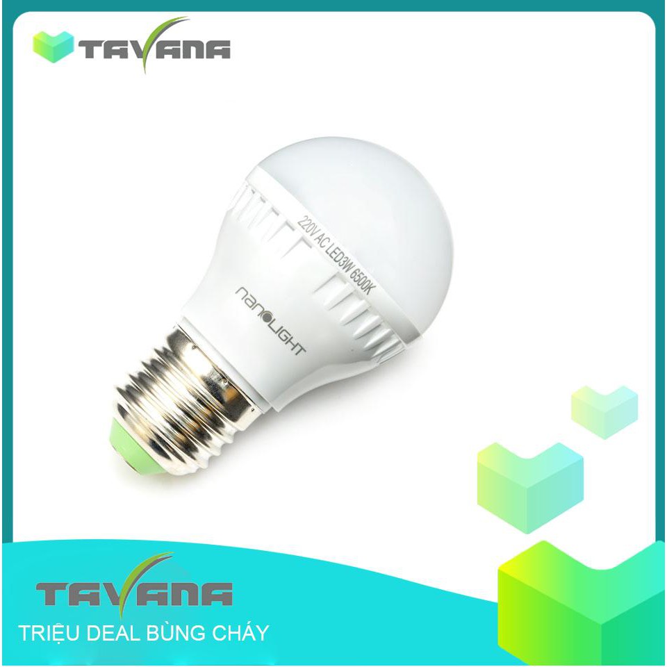 Bóng Đèn Led Tiết Kiệm Điện Nanolight 3W - Trắng Sáng