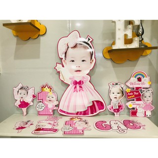 Chibi trang trí sinh nhật cho bé cao 35cm