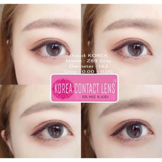 Lens kính áp tròng +khay gương+ nước ngâm