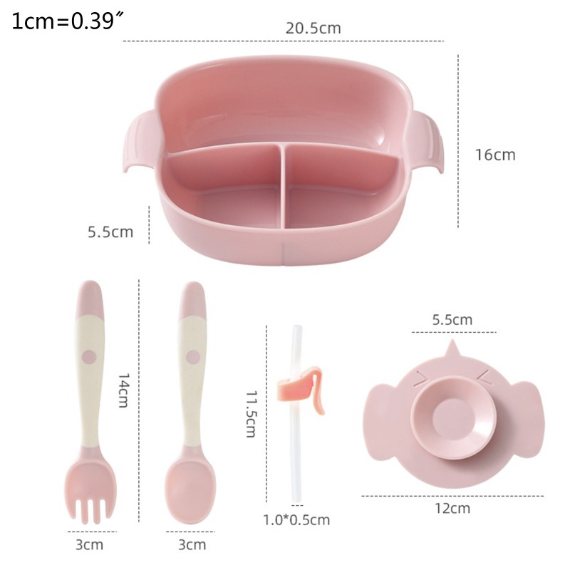 Bộ Bát Ăn Nhiều Ngăn Kèm Muỗng Nĩa Cho Bé