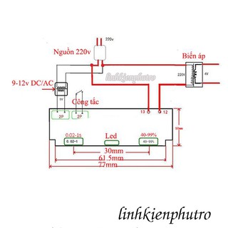 Mạch Timer Hàn Điểm Cell Pin 41A BTA41