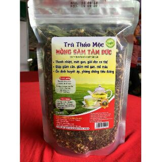 Trà thảo mộc hồng sâm tâm đức