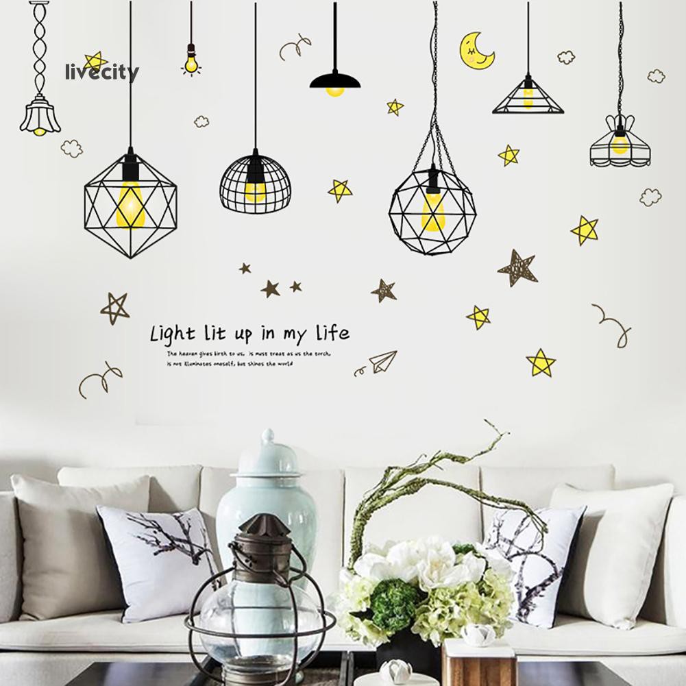 Sticker dán tường họa tiết hình ngôi sao và mặt trăng dùng trang trí phòng cho trẻ nhỏ | BigBuy360 - bigbuy360.vn