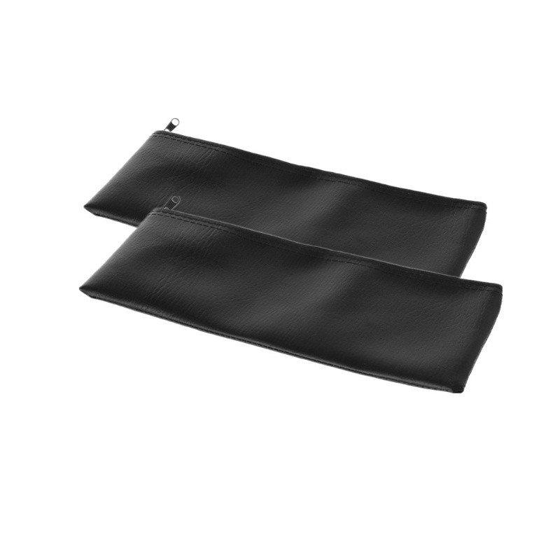 2 túi da đựng micro không dây di động có khóa kéo tiện lợi