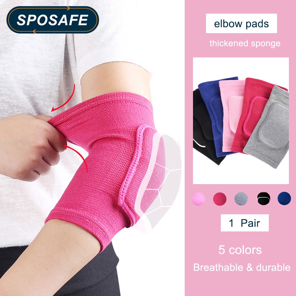 1 Cặp Đệm Bảo Vệ Khuỷu Tay 30-100kg Khi Chơi Bóng Rổ / Trượt Ván / Đạp Xe / Mô Tô Dành Cho Nam Và Nữ