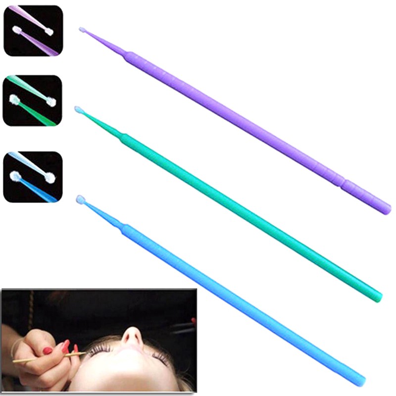 [Hàng mới về] Set 100 cọ nhỏ dùng một lần chuyên dụng nối mi