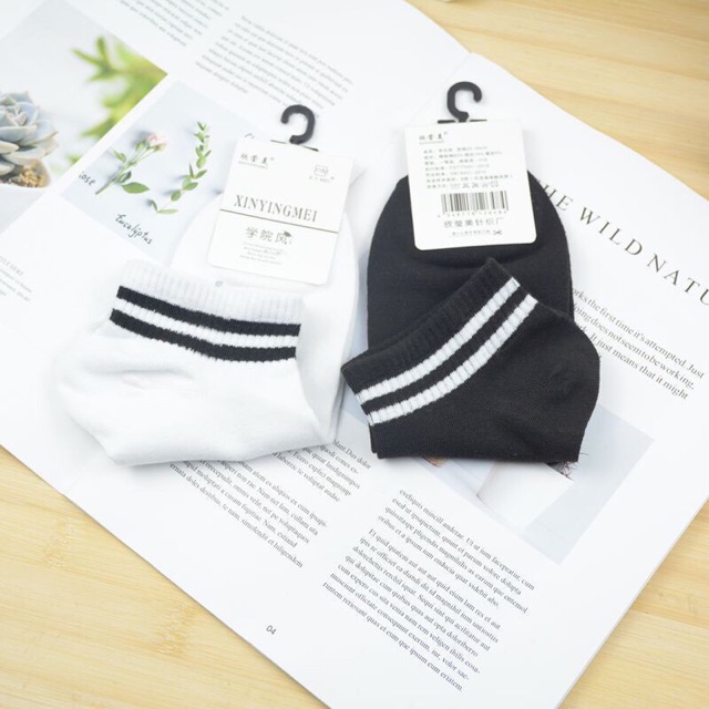 [HUYBAAA5K giảm 5k Đơn Hàng 150k] Tất/Vớ Kẻ Cổ Hàn Quốc Chất Liệu Cotton Mềm Tất Nữ Giá Rẻ - SET 5 đôi