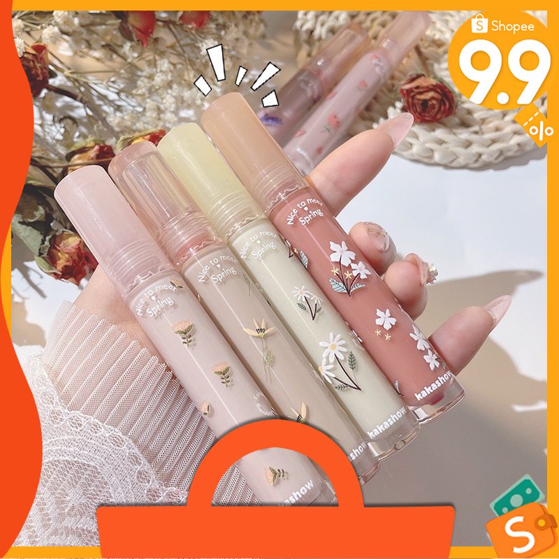 Son Bóng Kakashow Dưỡng Ẩm Tạo Hiệu Ứng Gương Thiết Kế Bông Hoa Xinh Xắn 2022