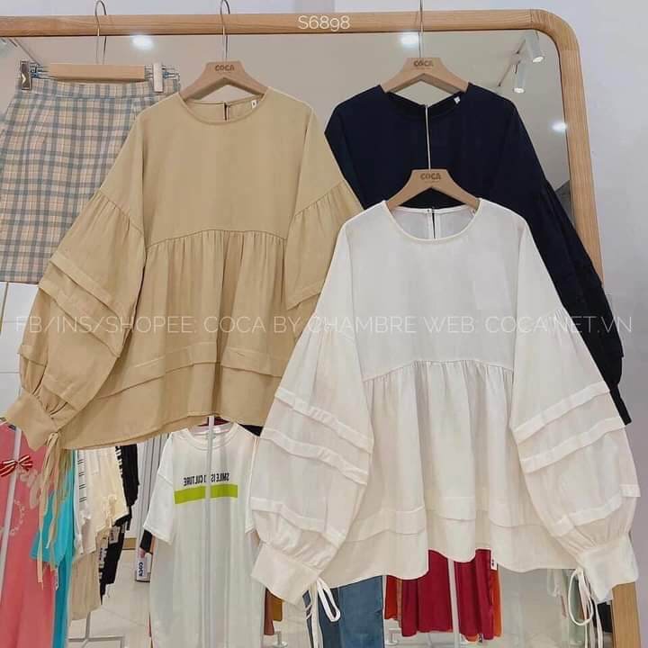 SIÊU PHẨM BABY DOLL tay xếp tầng hót 2022 phom38-55kg mang vừa