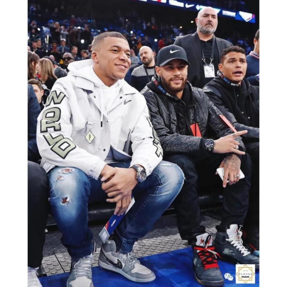 Hot [Sale 3/3]Giày thể thao AIR JORDAN 1 Xám trắng cổ cao [Sẵn Hàng] . ⋆ Hè | BigBuy360 - bigbuy360.vn