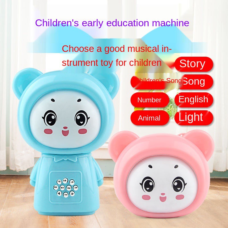 ♀❃Giáo dục sớm của trẻ em Câu chuyện robot thông minh Âm nhạc Tiếng Anh Ánh sáng đa chức năng