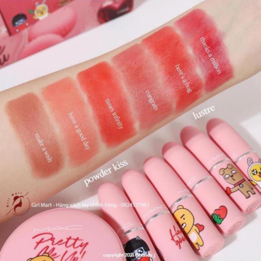 Son Mac Kakao Frends phiên bản limited mới nhất 2021 vỏ hồng emotion xinh động độc đáo