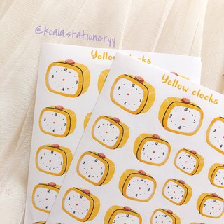 Bullet journal sticker - Đồng hồ vàng
